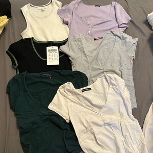 Lot of 6 Brandy tops, 3 Gina tops
